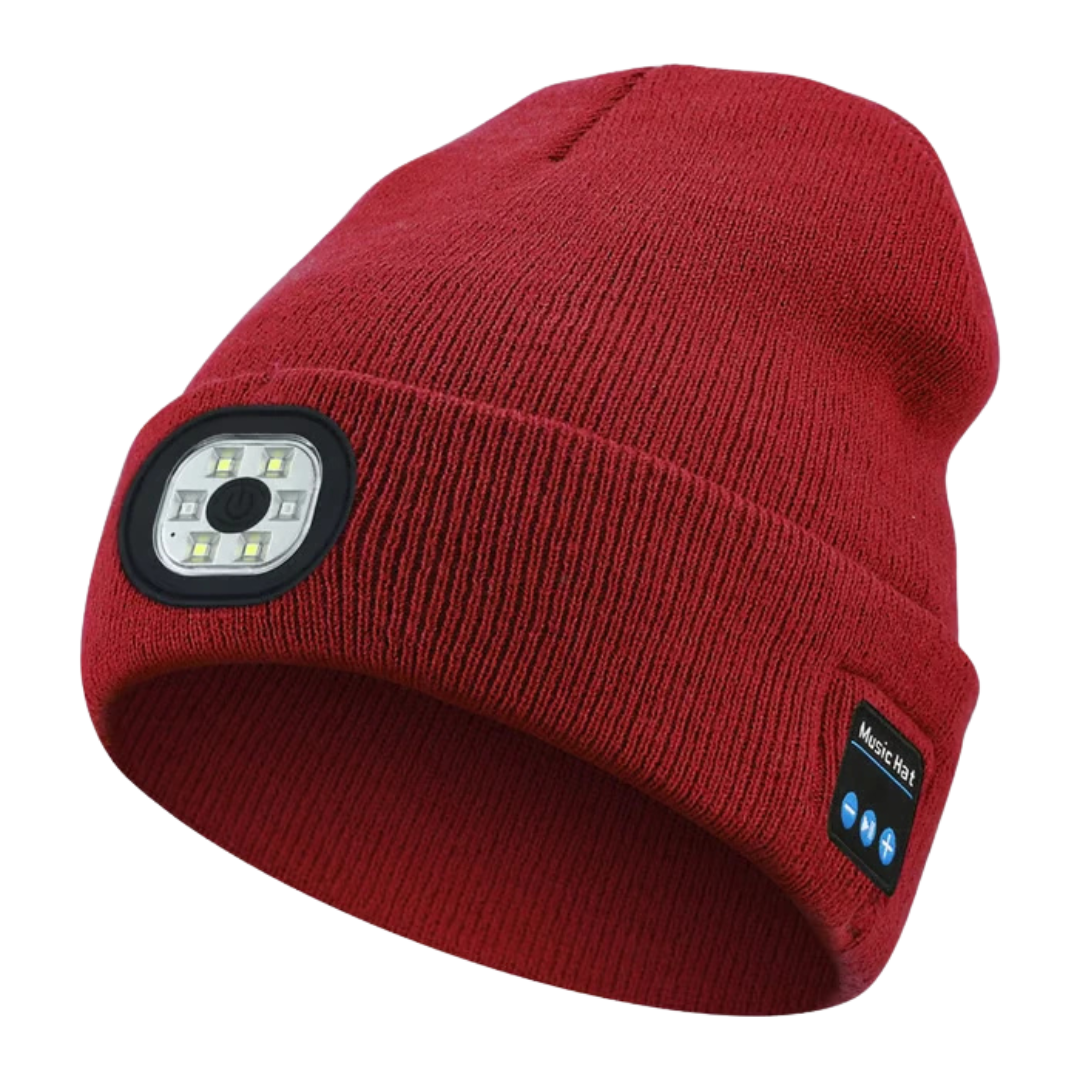 Beanie Bluetooth 3 i 1 Hat med LED-belysning