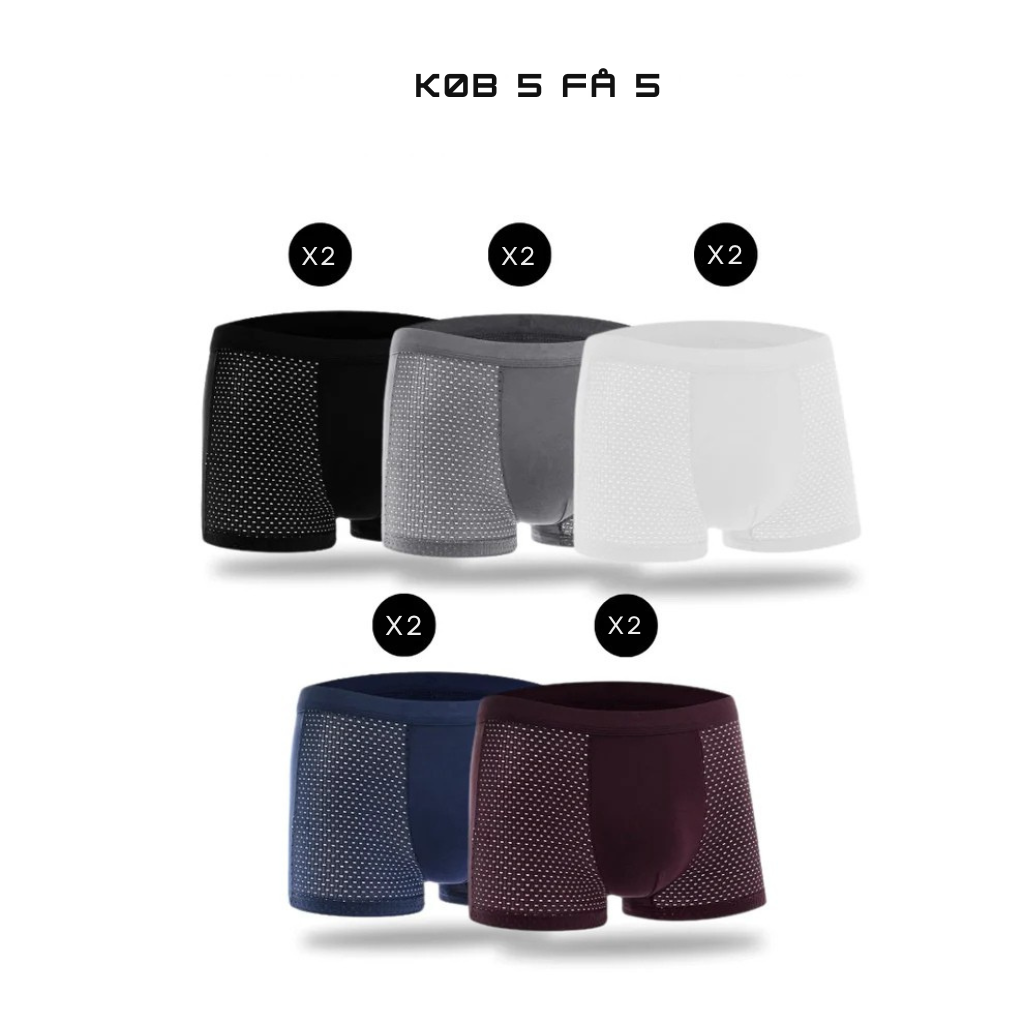 BAMBOFLEX™ - Åndbare bambus boxershorts